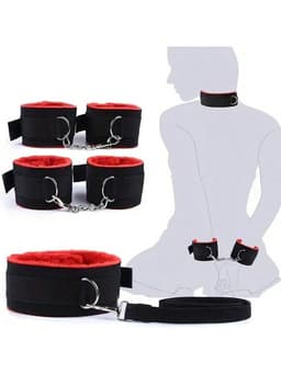Oneay BDSM Extreme Bondage Set - 11 Delig -SM Handboeien - Zweep / Veer / Tepelklemmen - Sex Toys voor Koppels - Seksspeeltjes voor mannen en vrouwen - Sex Pakket en Toys - Paars — thumbnail 3