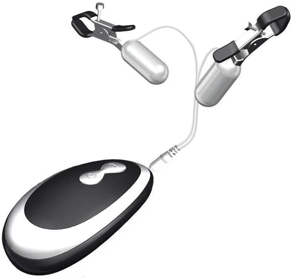 OUYLAF tepelklemmen - tepelklemmen met ketting - tepelklemmen viberend - tepelklemmen voor mannen - Vibrerende tepelklemmen - BDSM - 20 frequenties - Unisex — afbeelding 1
