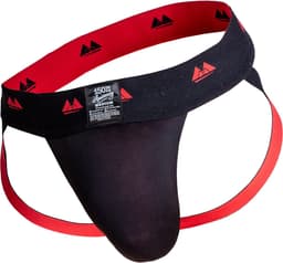 MM Sports The Original Jockstrap 2 inch Reversible Black/Red - MAAT L - Heren Ondergoed - Jockstrap voor Man - Mannen Jock — thumbnail 1