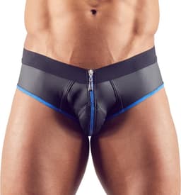 Svenjoyment Underwear Slip Met Open Achterkant - Zwart/Blauw — thumbnail 2