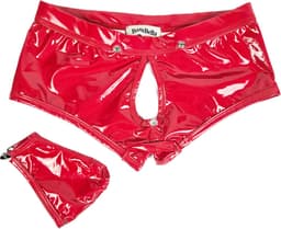 BamBella ® - Boxer short Maat S Datex (Latex en stof SM kleding BDSM kruisloos erotische heren kleding — thumbnail 8