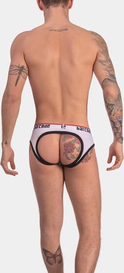 Barcode Berlin Maxime Backless Brief White - MAAT XL - Erotisch Heren Ondergoed - Slip voor Man - Sexy mannen Slip — thumbnail 4