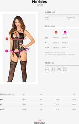 OBSESSIVE CORSETS | Obsessive - Norides Corset and Thong Xs/s — thumbnail 5