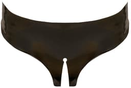 LateX – Latex Slipje met Open Kruis en Achterwerk voor een Gemakkelijke Toegang One Size – Zwart — thumbnail 2
