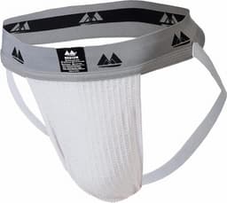 MM Sports Original Edition Swimmer/Jogger Jockstrap 2 inch White - MAAT M - Heren Ondergoed - Jockstrap voor Man - Mannen Jock — thumbnail 1