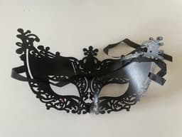 CHPN - Masker - Spannend masker - Gemaskerd bal - Oogmasker - Venetiaans masker - Mask - Verkleden - Bal - Carnaval - Zwart — thumbnail 2
