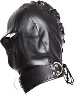 Banoch - Gimp/2 Black - zwart bondage masker van pu leer - bdsm — thumbnail 4