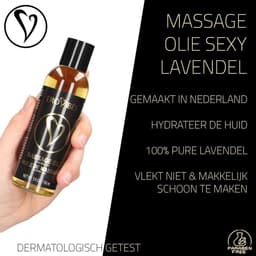 Erovibes – Massage Olie Lavendel – Ontspannende Massageolie Met Lavendelgeur – 150 ml – Geproduceerd in Nederland — thumbnail 5