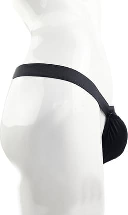 BamBella® - Sexy Lingerie Heren S/M - Zwart mannen ondergoed open kruis slip Met Penisring cockring — thumbnail 2