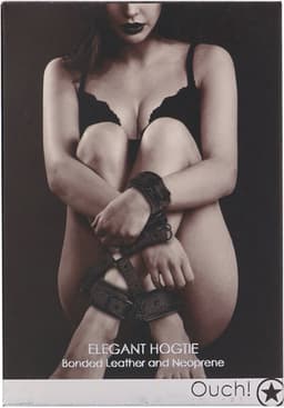 Ouch! Elegance Elegante Hogtie Set met Handboeien en Enkelboeien - Titanium Grijs — thumbnail 6