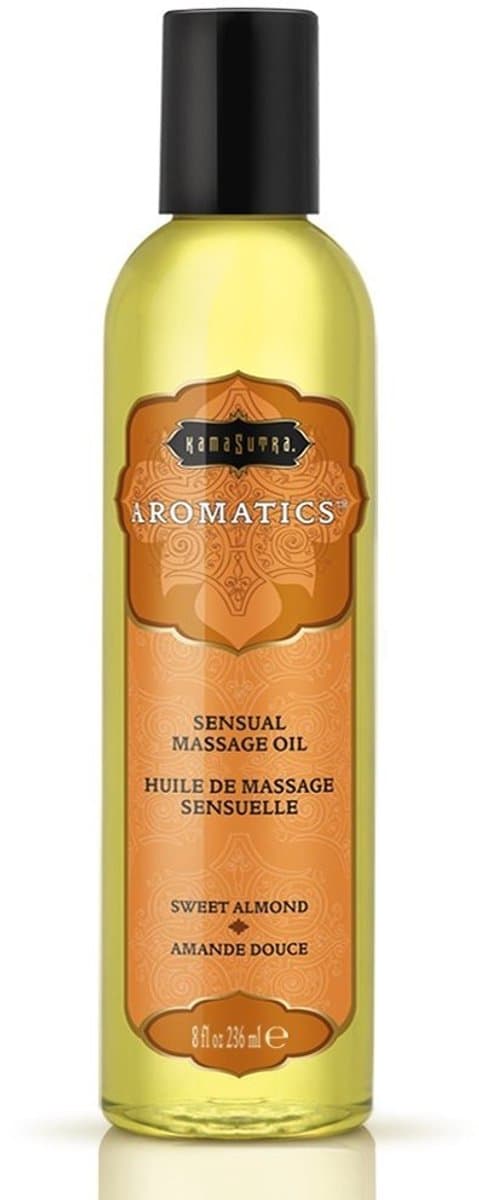 Kama Sutra Aromatics - massage olie - fles - Sweet Almond - 236ml — afbeelding 1