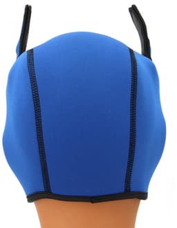 Dog/Puppy/Honden Neoprene-Masker Blauw-Zwart-Rood- Neopreen — thumbnail 3