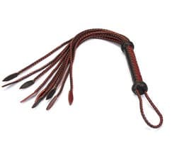 Liebe Seele - Wine Red - Luxe Gevlochten Flogger - Cat-o-Nine Tails