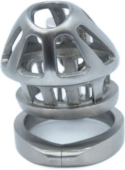 BON4MHinged RVS Small & Medium kuisheidskooi Male Chastity Cage Stainless Steel Chastity Device — thumbnail 1