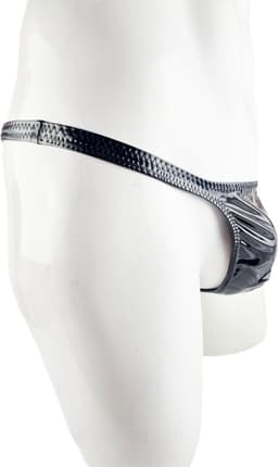 BamBella ® - String - Maat S/M Zwart SM kleding BDSM erotische heren kleding ondergoed lingerie onderbroek zwart — thumbnail 4