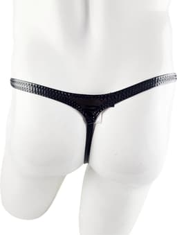 BamBella ® - String - Maat S/M Zwart SM kleding BDSM erotische heren kleding ondergoed lingerie onderbroek zwart — thumbnail 3