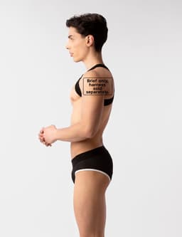 Barcode Berlin Mesh Brief Sicile Black-White - MAAT L - Erotisch Heren Ondergoed - Slip voor Man - Sexy mannen Slip — thumbnail 2
