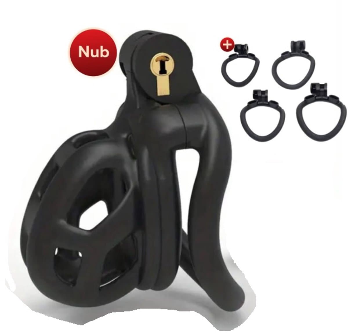 The Nub - Chastity cage - Penis kooi - Kuisheidsgordel - Roze — afbeelding 1