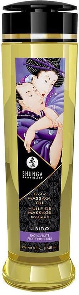 Shunga - Massageolie - Libido Exotic Fruits - 240 ml — thumbnail 2