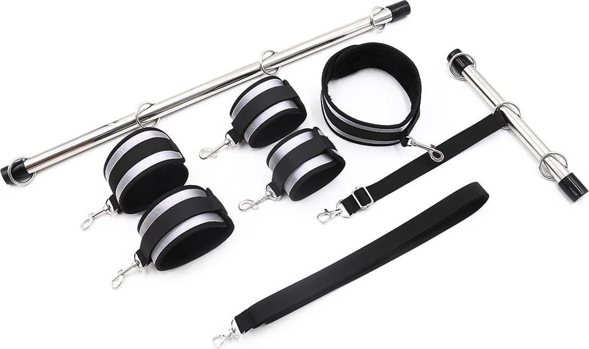 Banoch | handboeien + stangen Grey | Bondageset spreidstang — afbeelding 1