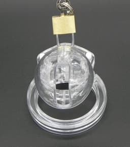 Daily Goods - Mannen kuisheidskooi small - chastity device - peniskooi - plastic — thumbnail 5