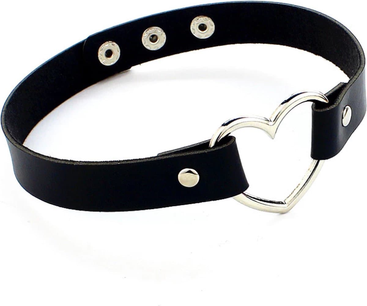 New Age Devi BDSM Scene Girl Choker Met Hartvorm Voor Een Extra Sexy Look — afbeelding 1