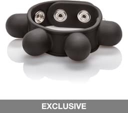 CalExotics - Weigted Ball Stretcher - Rings Zwart — thumbnail 3