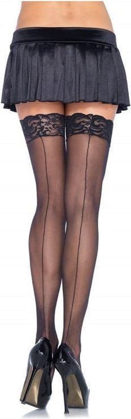 Sheer backseam stockings — thumbnail 8