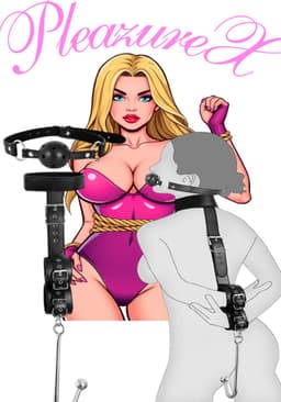 PleazureX - Fetish Series - Bondage set - gag ball - handboeien - anale haak - kwaliteits set - kinky - fetisj - beperkingen — thumbnail 1