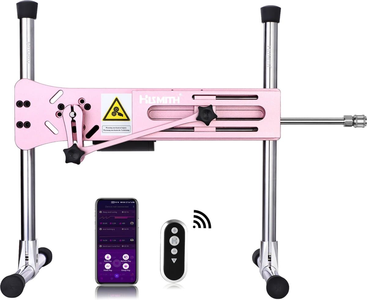 Pro 1 Premium Seksmachine 2.0 Smart App met dildo en afstandsbediening Roze — afbeelding 1