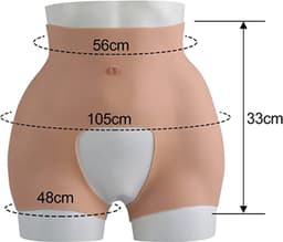 Bodysuit (kort model) - brede heupen en ronde billen - Crossdresser - Transgender - Mastectomie - Wearable body - kunstvagina - Femboy - Cosplay - vagina - 100% hypoallergene medische siliconen - Body4Everybody — thumbnail 5