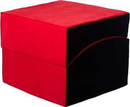 Sex meubel - rond - 120x50 cm - rood,zwart — thumbnail 2
