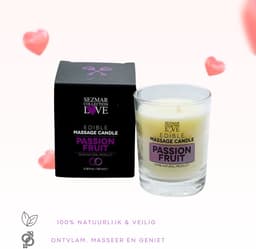 Love – Sezmar Collection Edible Massagekaars 100% Natuurlijke Verwenning | Passion Fruit | Voor Romantische Avonden en Tropische Ontspanning – 100 ml — thumbnail 3