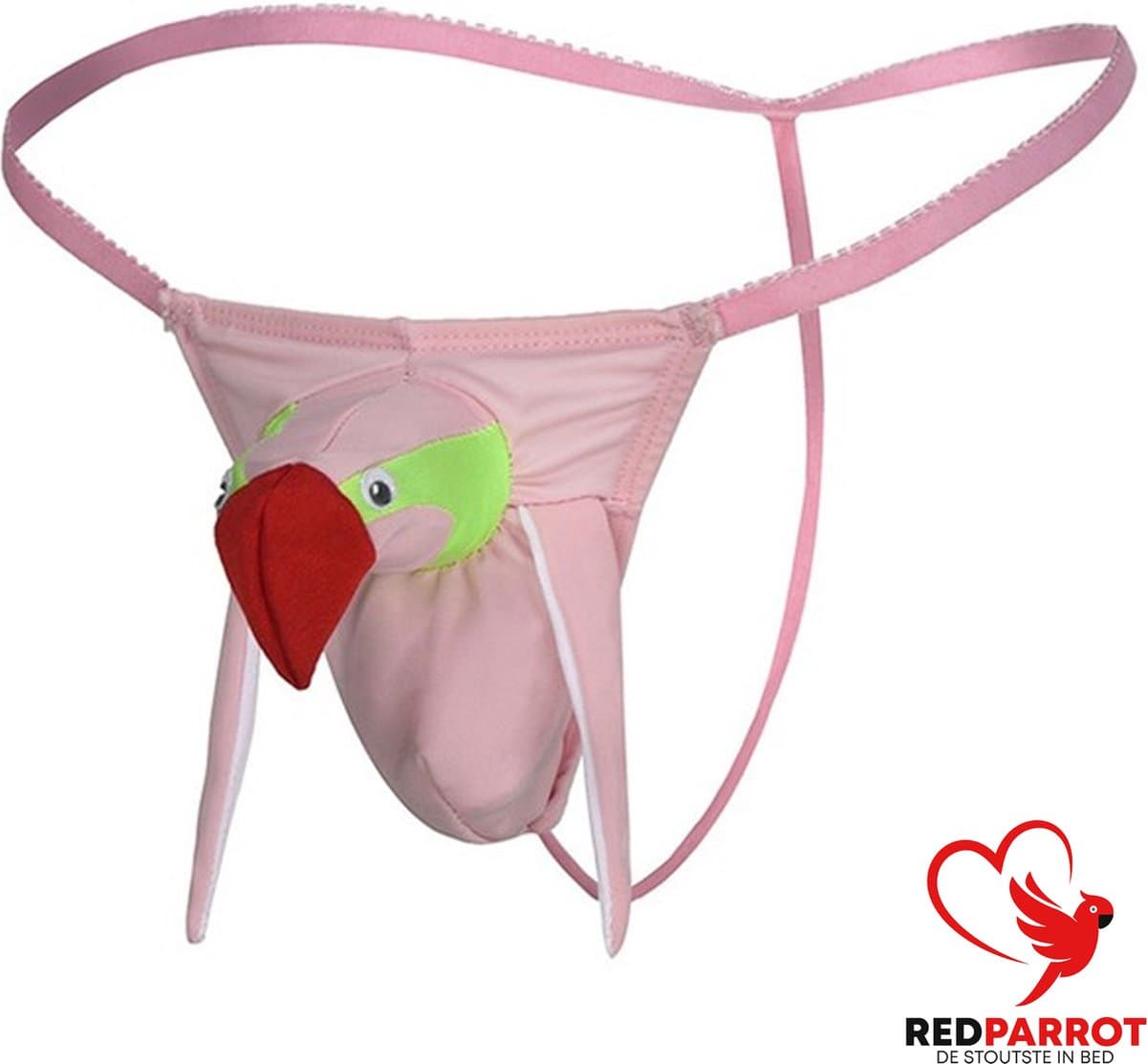 Grappige heren string - Vrijgezellenfeest - Roze - Flamingo - Erotisch - One size — afbeelding 1