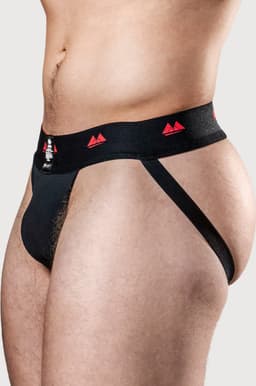 MM Sports The Original Jockstrap 2 inch Reversible Black/Red - MAAT M - Heren Ondergoed - Jockstrap voor Man - Mannen Jock — thumbnail 3