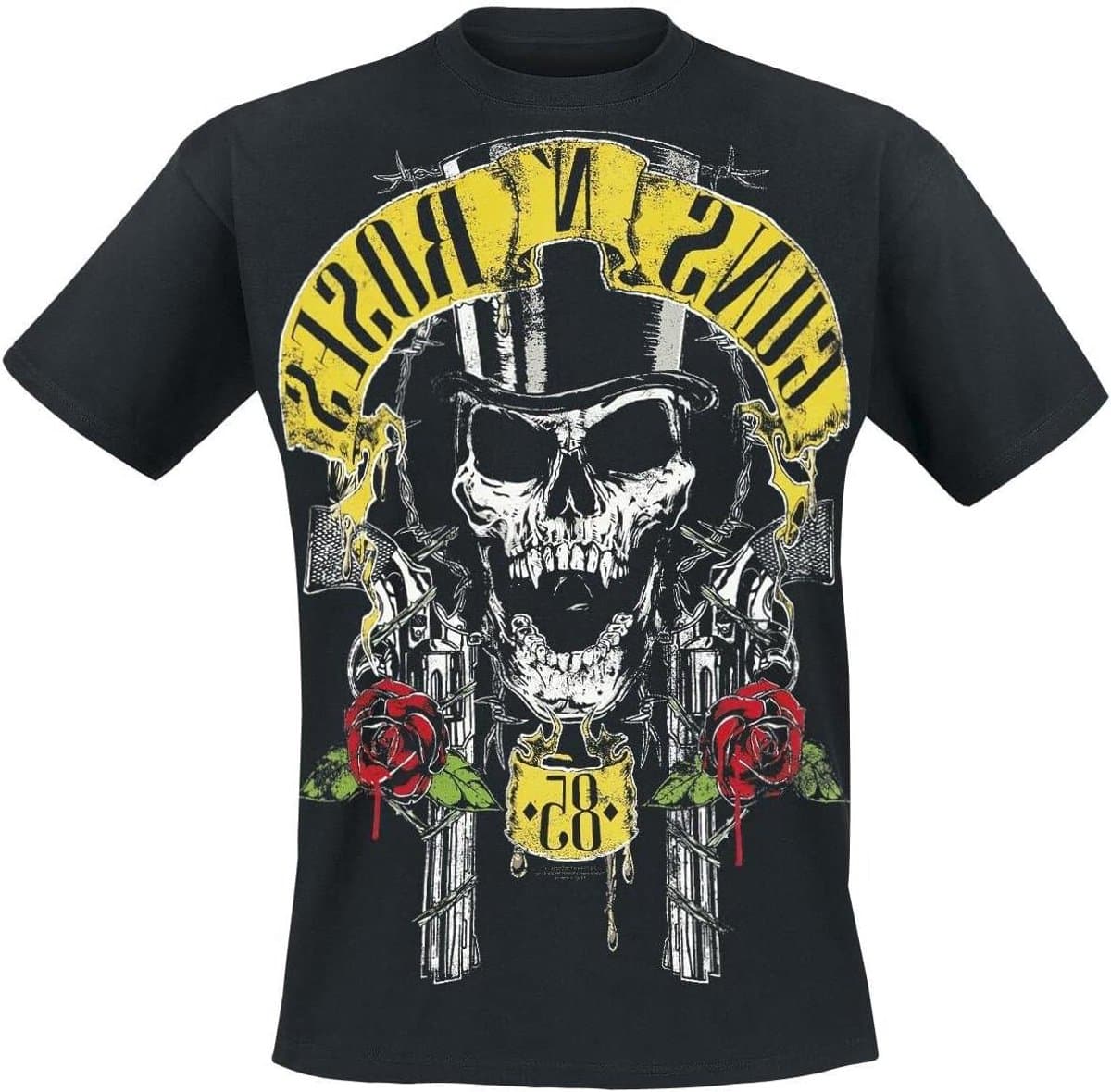 Band T-shirt - Muziekshirt Heren - Muziek Fans - Officieel Gelicenseerd - 100% Katoen - Zwart — afbeelding 1