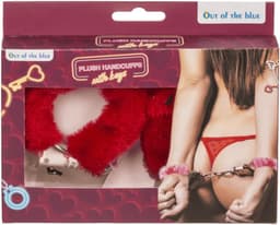 Furry Handcuffs – Pluche Handboeien – Rood, Zwart & Roze – Inclusief Sleutels – Cadeauverpakking — thumbnail 2