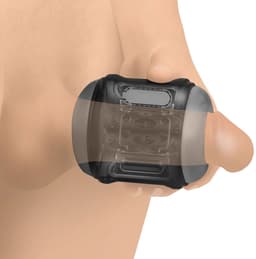 Love Botz - Masturbator - 10X Cyber Stroke Vibrating Stroker - Dubbele open uiteinden - zwart — thumbnail 7