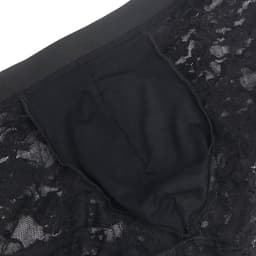Zeloria Heren Kant Boxer – Transparante Erotische Lace Boxershort – Zwart – L – Stretch & Comfort — thumbnail 4