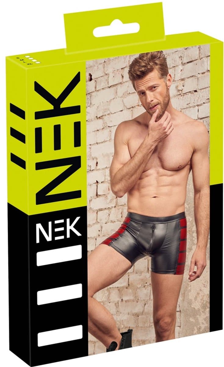 Elastische Fetish Shorts met Dual Wetlook Motief — afbeelding 1