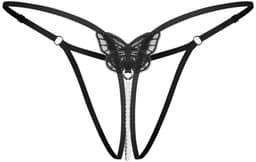 Obsessive - Isseme String Open Kruis - Zwart — thumbnail 3