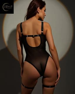 Sexy Lingerie Body – Luxe Lingerie Dames – Classy zwart & Kant – Erotische Lingerie – Bodysuit – Strapless – Jarretelset – Lingerieset – Kinky – Erotische Body – Shapewear Corset – Strappy Harnas – Lingerie Top – Dare to Undress Maat S, M, L, XL — thumbnail 4