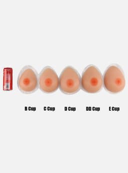 Zelfklevende Siliconen Borsten – Cup C– 800 gram- Borstprothese – Travestie, Crossdress & Cosplay –Nep Tieten-Nep Borsten- — thumbnail 4