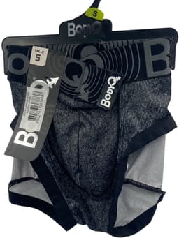 BodyQ Herenlingerie – Sexy Herenboxer in Grijs-Zwart | Comfortabel & Verleidelijk – Maat XL — thumbnail 2