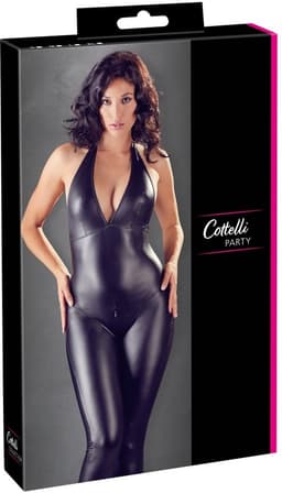 Cottelli Collection Sexy Wetlook Catsuit Met Open Kruisje — thumbnail 3