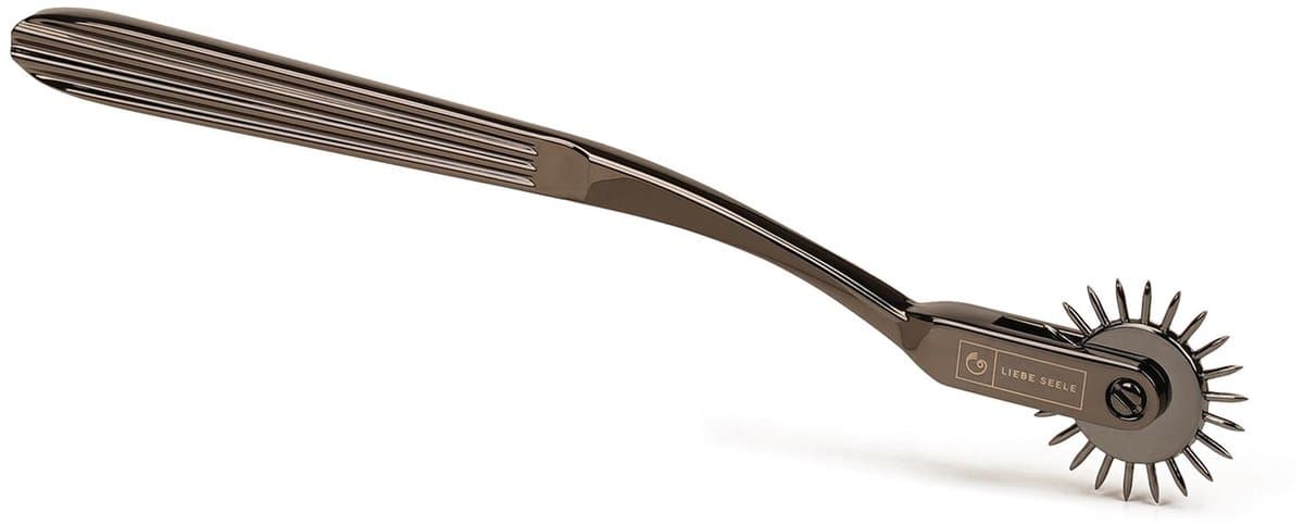 Liebe Seele – BDSM Wartenburg Pinwheel – One Pinwheel - Zwart Chroom - Voor Sensuele Spanning en Spel — afbeelding 1