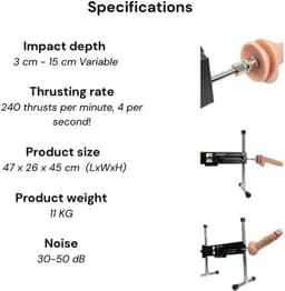 Pakket Alessandro Pro 1 Premium Smart APP Seksmachine met vele extra's — thumbnail 6