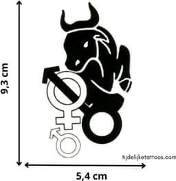 Bull Cuckold - BDSM - dominante mannelijke sekspartner - swingers - erotische tijdelijke tattoo - neptattoo volwassenen - erotiek voor vrouwen — thumbnail 5