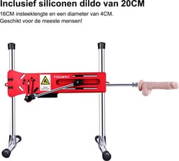 Pro 1 Premium Seksmachine 2.0 Smart App met dildo en afstandsbediening Rood — thumbnail 14