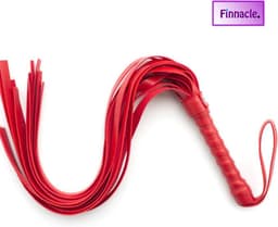 Finnacle - Erotische Zweep – BDSM – Seks zweep – Bondage – Sm zweepje – Leer – Rood — thumbnail 1